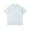 Camiseta Oversized Cor Sólida de Verão Tendência Algodão Pesado Branca Manga Curta Roupas Lyocell Camiseta de Secagem Rápida Masculina Personalizada