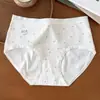 9917 Fio Colorido com Bolinhas Estilo Coreano Roupa Íntima Feminina Pura, Macia e Lisa, Bolinhas Coloridas, Algodão Grau A, Algodão Puro, Gancho Estendido, Antibacteriano 10A