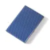 Estuche para Tarjetas de Acero Inoxidable y Fibra de Carbono Anti-robo Cepillo Anti-desmagnetización Hombres y Mujeres Simple Pequeño Blindaje RFID Estuche para Tarjetas Estuche para Tarjetas