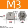 Acero Inoxidable 304 Tuerca Ciega Hexagonal de Cabeza Baja Din917 Tuerca de Cabeza Baja Perfil Bajo M3M4M5M6M8M10-M16