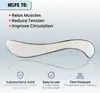 Cuchillo Fascial Cuchillo Fascial de Acero Inoxidable Cuchillo Raspador de Fascia Masaje de Cuerpo Completo Relajación de Músculos de Hombros y Cuello Raspador Artefacto para el Cuello