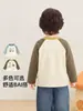 Camiseta básica infantil Kaka Panda, ropa de invierno para niñas, tops de invierno para niños, camiseta de manga larga de otoño e invierno para bebé, moderna