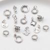 Anillo de plata esterlina S925 de nube auspiciosa Carácter Xi calabaza Carácter fu Accesorios de serpiente retro envejecido DIY hecho a mano material de abalorios