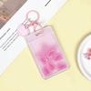 Portatarjetas transparente musical mecedor lindo portatarjetas de insignia de estudiante creativo cubierta protectora de tarjeta escolar portatarjetas con cierre divertido en stock