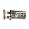 Conector de barra de 28 mm por atacado, barra de aço inoxidável, cromada, conector antiestático, acessórios para tubo de carro