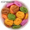 Pan de Chocolate Simulado, Tartaletas de Huevo, Galletas, Juguetes de Comida, Juguetes Hechos a Mano para Armar, Accesorios de Resina, Adornos Miniatura Tridimensionales