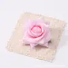 Cabeza de rosa de terciopelo de 8.5 cm, flor de rosa artificial, material para manualidades de flores de boda, mayorista fabricante de flores artificiales