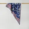 Lenço de Cabeça Estilo Étnico, Lenço Triangular de Sarja Imitação de Seda com Estampa Paisley, Touca, Lenço Triangular com Estampa Paisley Atacado