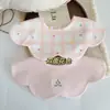 Ins Versión Coreana Bbn Nuevos Baberos de Algodón para Bebé Baberos de Doble Cara para Saliva Baberos Ruian Li Jie
