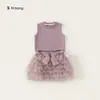 Colección de Ropa para Niñas Bangxuan Ropa Infantil Conjunto de Vestido para Bebé Conjunto de Pantalones de Verano para Bebé Conjunto de Dos Piezas para Niños
