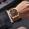 Reloj Oufani para Hombre con Calendario, Correa de Goma Casual, Reloj de Cuarzo Resistente al Agua, Manecillas Fluorescentes, Reloj de Pulsera Simple para Hombre
