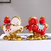 Adorno de mascota de caballo estilo chino, decoración de escritorio de dibujos animados del Año del Caballo, regalo de Año Nuevo, nuevo adorno del zodiaco de poni