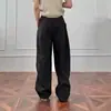 Calça masculina cor de damasco estilo old money, calça larga de perna ampla, leve, respirável e de secagem rápida para o verão, calça casual com sensação relaxada e descontraída