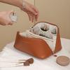 Bolsa Cosmética Almohada con Forma de Órgano Pu Impermeable Gran Capacidad Moderna Portátil Viaje Neceser para Guardar Cosméticos