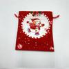 Bolsa de Manzana Navideña Cordón Bolsa de Regalo de Nochebuena Bolsas de Regalo Dibujos Animados Muñeco de Nieve Oso Árbol de Navidad Patrón de Anciano