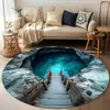 Alfombrillas Decorativas de Piso 3D Estilo Americano de Gran Venta Transfronteriza, Alfombras para Sala de Estar y Sofá, Alfombras para Mesita de Noche de Dormitorio, Esterillas Refrigerantes para Vestidor