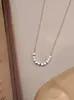 Collar Minimalista Geométrico de Cubo de Azúcar 2026 Nuevo Estilo Popular Gama Alta Lujo Ligero Nicho Verano Versátil Cadena para Clavícula Cadena de Cuello