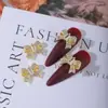 Popular celebridad en línea joya de uña de lazo nuevo diamante de circón Super Brillante cinta de lazo decoraciones de uñas al por mayor