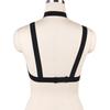 Roupa tipo Bambu Europeia e Americana Mais Vendida Sexy Top de Alça Cruzada Elástica Coleira Erótica Lingerie O0089