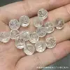 Mortero de Cristal Blanco Natural Cuentas Retorcidas en Forma de Lazo Accesorios de Cuentas Sueltas Pulsera de Cuentas Hecha a Mano para Bricolaje Accesorios de Cuentas de Buda
