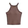 Chaleco deportivo con correa interior y almohadilla para el pecho, de color sólido, estilo americano, para verano