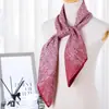 Estilo K Lenço Quadrado 90 Elegante Seda de Imitação Sarja Feminina Decorativo Lenço de Seda Feminino Toque de Seda DIY Lenço Fino de Seda