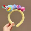 Faixa de Cabeça de Pelúcia Cor de Café Divertida e Fofa para Mulheres, Novo Modelo 2025, Faixa de Cabelo de Urso para Fotos de Festa, Acessório de Cabelo para Ambiente