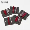 Wjia Nuevo Clip de Pato Doble de Bloques de Color a Cuadros Rojos y Blancos Clip para Flequillo Lateral Clip para el Cabello Accesorios para el Cabello
