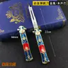 Arma de Pulo de Anime Naruto Naruto Sasuke Espada Faisão da Grama Faca Dobrável Modelo Não Cortado Metal