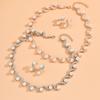 Joyería al por mayor transfronteriza Europa y Estados Unidos explosiones damas perla de imitación en forma de S joyería nuevos accesorios de boda nupcial 985#