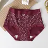 Pantalones Rojos de la Suerte Navideños Calzoncillos tipo bóxer sin costuras para el Año del Zodiaco, Bragas Rojas de Cintura Media Talla Grande para Mujer para Celebración de Boda