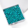 Ventas Directas de Fábrica Cuentas Redondas de Turquesa Sintética Natural Cuentas Sueltas Accesorios para Pulseras DIY Cuentas Semi-Terminadas Venta al por Mayor