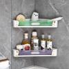 Envío Gratis Gabinete de Baño Estante de Almacenamiento Montado en Pared Sin Taladro Almacenamiento de Lavabo Estante para Toallas Esquina de Cocina Estante para Especias