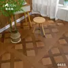 Piso de Madeira Composta Reforçada, À Prova de Umidade, Padrão Espinha de Peixe, Resistente ao Desgaste, Padrão Espinha de Peixe, Piso Laminado de Montagem Rápida, 12mm, Estoque Pronto de Fábrica
