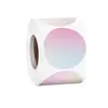 Pegatinas de Papel Recubierto de Color Autoadhesivas, Etiquetas Creativas de Alta Calidad, Etiquetas Redondas para Sellar Diarios