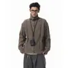 Fornecimento exclusivo transfronteiriço de cardigãs estilo "old money" americano para homens e mulheres, visual vintage desgastado, tricô casual e quente