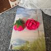Cabeça de Flor Simulada Pequeno Botão de Rosa Saia de Dança Flor Guarda-Chuva Flor Parede de Flores Roupa Feito à Mão DIY Decoração de Cabeça de Flor Grampo de Cabelo Cabeça de Flor para Salão de Casamento