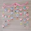 Color Macarrón Juguetes Educativos para Niños Decoración de Habitación de Boda Cortina Cortina Suministros de Arreglo Cortina de Puerta de Habitación de Niña Estilo Girly