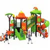 Equipamento de playground com escorregador combinado personalizado para uso externo infantil, grandes instalações de escalada de plástico para creches, áreas residenciais e parques