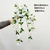Venta Directa de Comercio Exterior Colgante de Pared Artificial de Rosa Triangular Flor Falsa Techo Salón de Bodas Decoración de Pared de Fondo Cesta Colgante de Flor de Seda Ratán