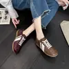 Nuevos zapatos de entrenamiento alemanes de 4 cm de alto para mujer, otoño 2026, versátiles, piel genuina, suela suave, transpirables, deportivos, casuales, zapatos de Forrest Gump