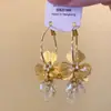 Brincos Novos de Flor de Gota d'Água Transparente 2025 Femininos Populares Nicho High-End Brincos Moda Acessível Estilo Luxo Brincos