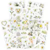 5 pegatinas florales transparentes de PET de margarita fresca, materiales florales frescos pequeños para journaling, pegatinas de taza de té con leche