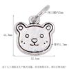 Prata de lei S925 Pingente de boneco de neve homem-panqueca urso lâmpada Prata tailandesa Joias de prata cartoon trançadas Acessórios para pulseira DIY