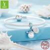 Plata Ziyun Serie Océano etiqueta de tortuga hecho a mano diy colgante plata s925 concha cuenta pulsera collar accesorios con cuentas