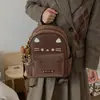 Mochila de Desenho Animado Fofa para Alunas do Ensino Fundamental Viagem Bolsa Escolar Moda Coreana de Nicho de Alta Qualidade Mochila com Estampa de Leopardo