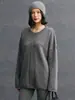 Novo suéter de malha quente versátil de gola redonda com borda dobrada, corte solto elegante, puro cashmere feminino para outono e inverno