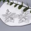 Design Criativo Europeu e Americano Brincos de Flor de Metal Tridimensional Multicamadas Simples Versátil Temperamento Moderno Liga