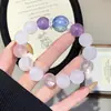 Fio para Joias de Cristal Natural, Pulseira de Cristal Popular no Atacado, Pulseira de Luxo Leve de Nicho, Pulseira de Cristal Fantasma Branco