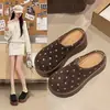 Zapatos Birkenstock de Suela Gruesa de 7CM para Mujer Otoño 2026 Nuevos Retro Aumentadores de Altura de Punta Cerrada para Exteriores Slip-on Zapatos Birkenstock